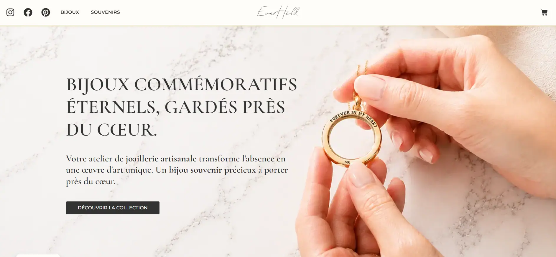 Nouvelle boutique sur mesure EverHōld — après refonte par DigitalAB